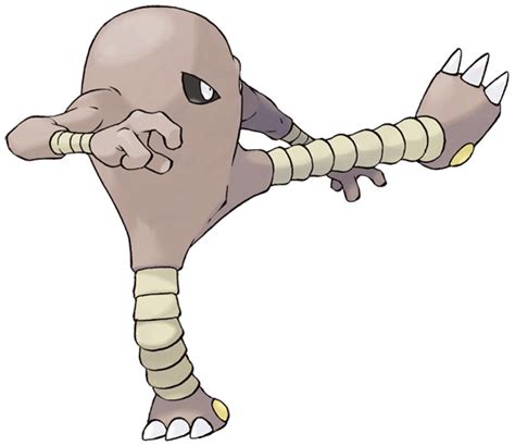 hitmonlee weakness|what level does hitmonlee evolve.